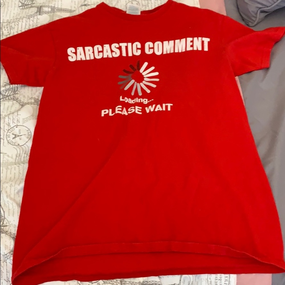 Women’s red t-shirt